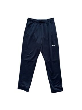 Nike Boys' Navy Jogger Sweatpants with White Swoosh
